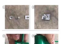 雙邊護(hù)欄網(wǎng)防盜螺絲安裝步驟？